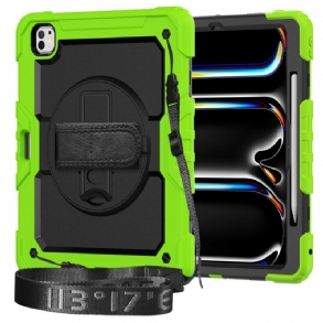 Mobiltelefon Tokok iPad Pro 13 (2025) Robusztus Képernyővédővel És Vállpánttal