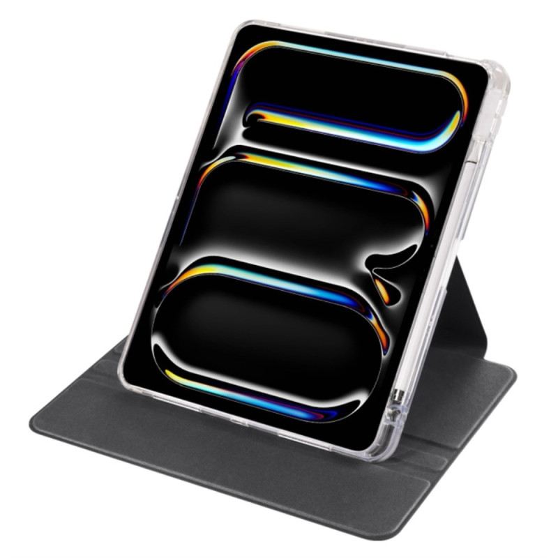 Tok iPad Pro 13 (2025) Forgatható Állvány És Levehető Átlátszó Hátlap