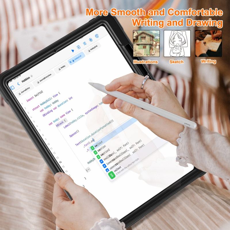 Tok iPad Pro 13 (2025) Forgatható Állvány És Stylustartó