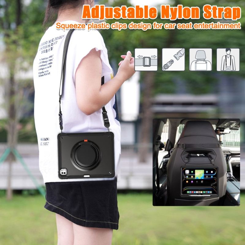 Tok iPad Pro 13 (2025) Forgatható Állvány És Vállpánt