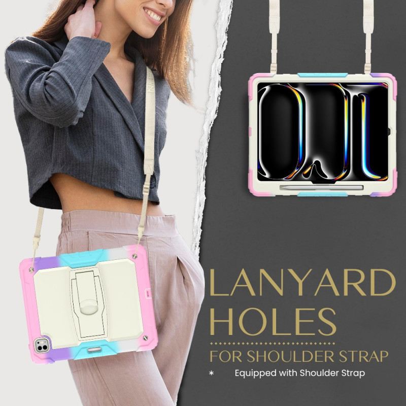 Tok iPad Pro 13 (2025) Strapabíró Tolltartóval És Vállpánttal