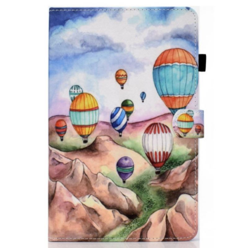 Fliptok / Bőrtok iPad 10.9" (2022) Hőlégballonok