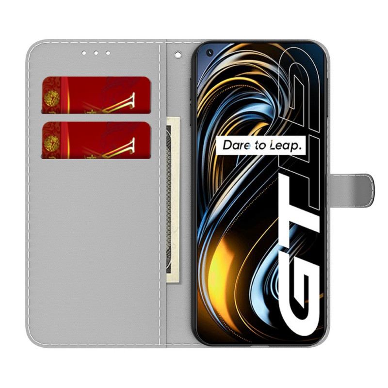 Fliptok / Bőrtok Realme GT 5G Vízfestmény