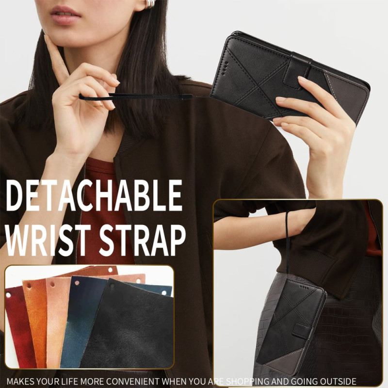 Bőrtok Oppo Reno 14 Pro 5g Geometrikus Minta