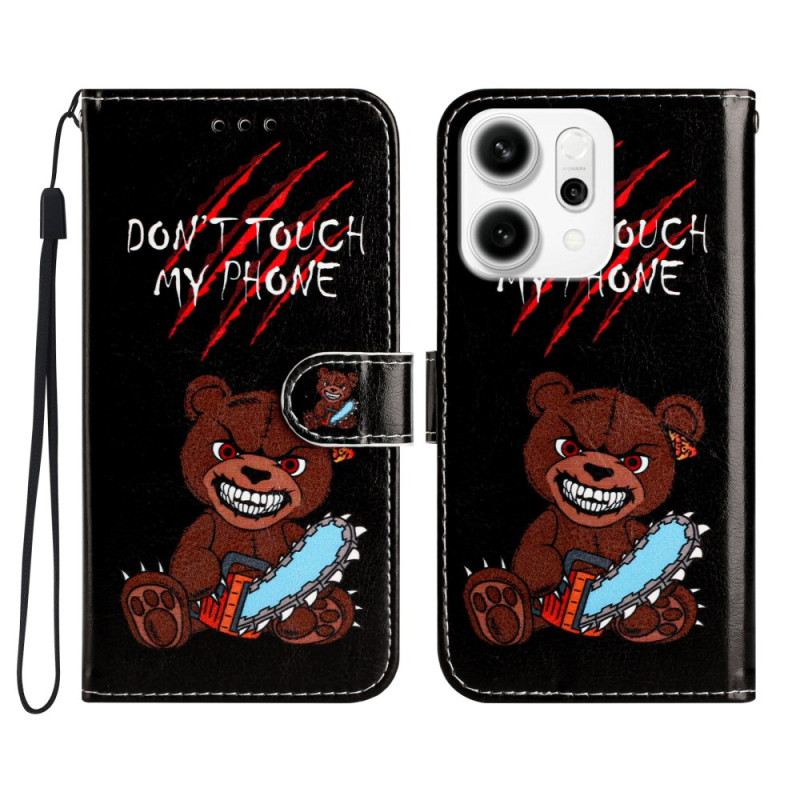 Bőrtok Oppo Reno 14 Pro 5g Ne Nyúlj A Telefonomhoz! Maci