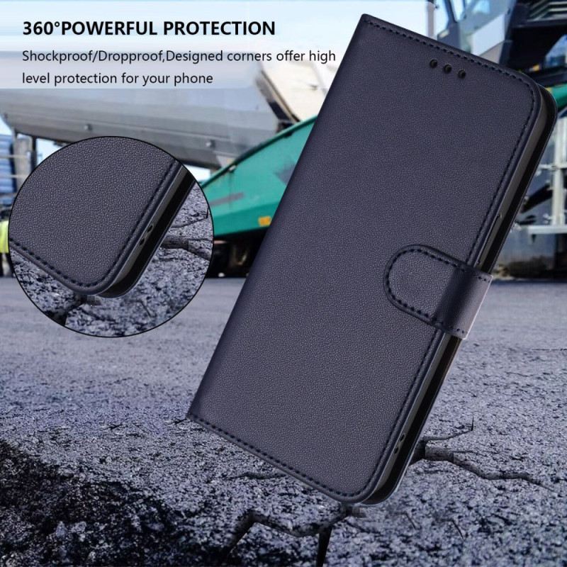 Bőrtok Oppo Reno 14 Pro 5g Pénztárca Pánttal