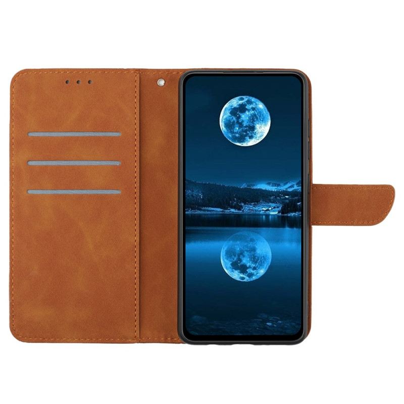 Bőrtok Oppo Reno 14 Pro 5g Vonalak És Csíkok