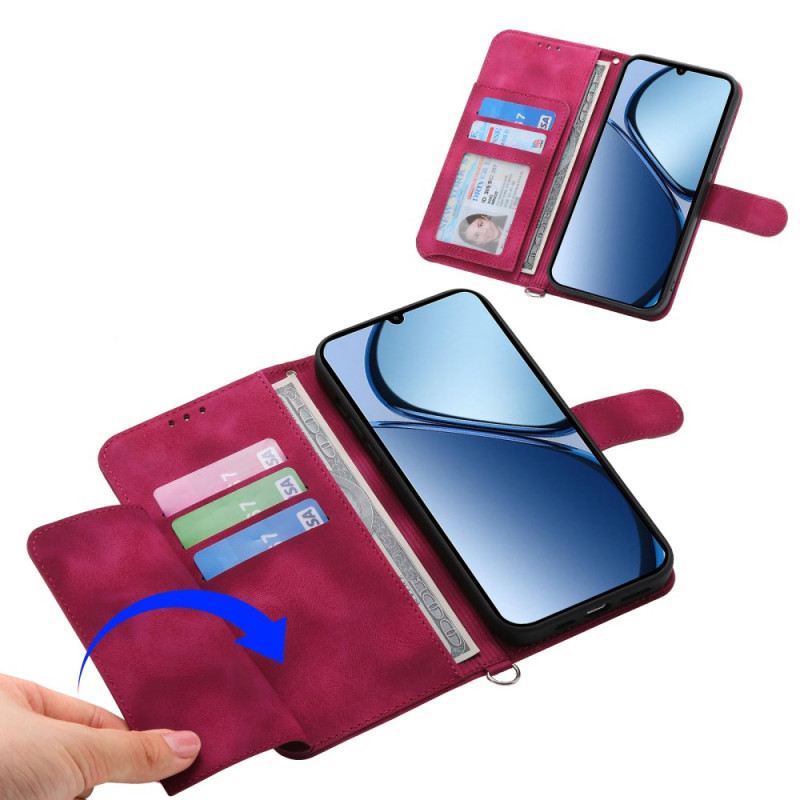 Fliptok Oppo Reno 14 Pro 5g Csipkés Velúr Hatású Pánttal És Vállpánttal