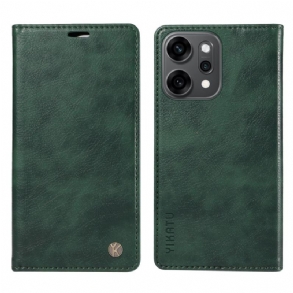 Fliptok Oppo Reno 14 Pro 5g Yikatu Viaszos Műbőr