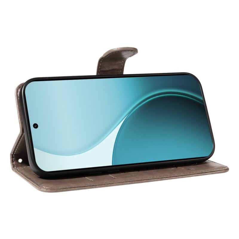 Kinyitható Bőrtok Oppo Reno 14 Pro 5g Apró Virágok