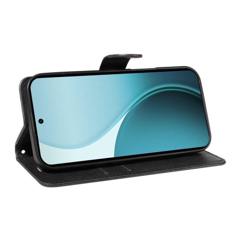 Kinyitható Bőrtok Oppo Reno 14 Pro 5g Egyszínű Műbőr