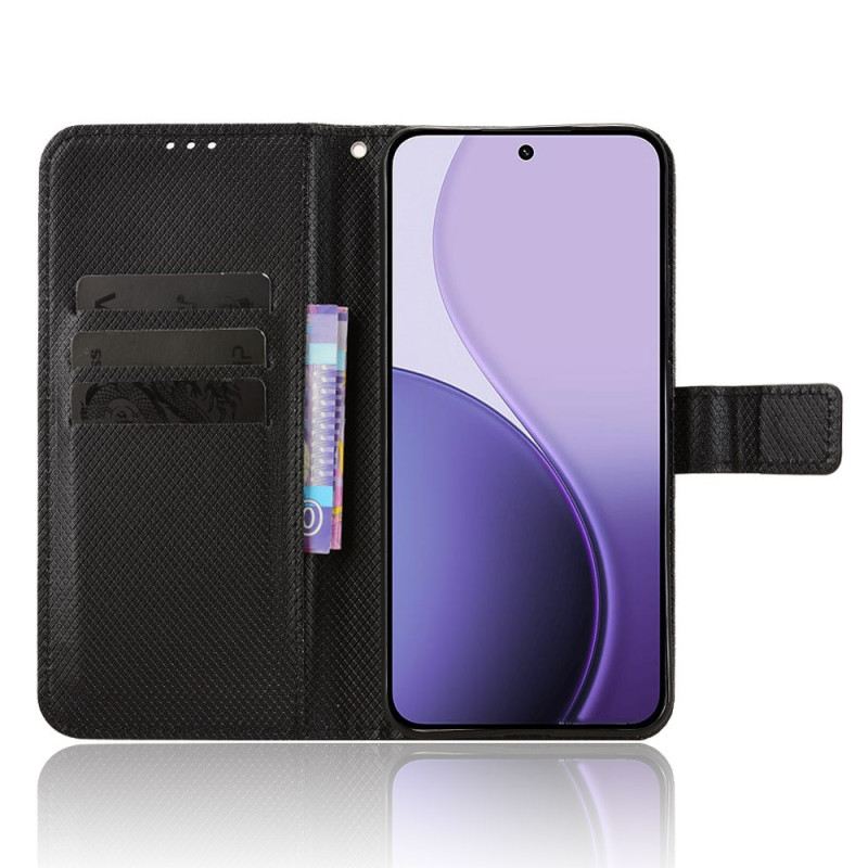 Kinyitható Tokok Oppo Reno 14 Pro 5g Gyémántmintás