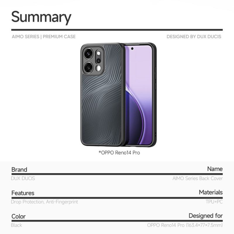 Tok Oppo Reno 14 Pro 5g Aimo Sorozat Dux Ducis