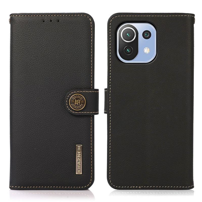 Fliptok / Bőrtok Xiaomi Mi 11 Lite 4G / 5G / 5G NE Khazneh Rfid Valódi Bőr