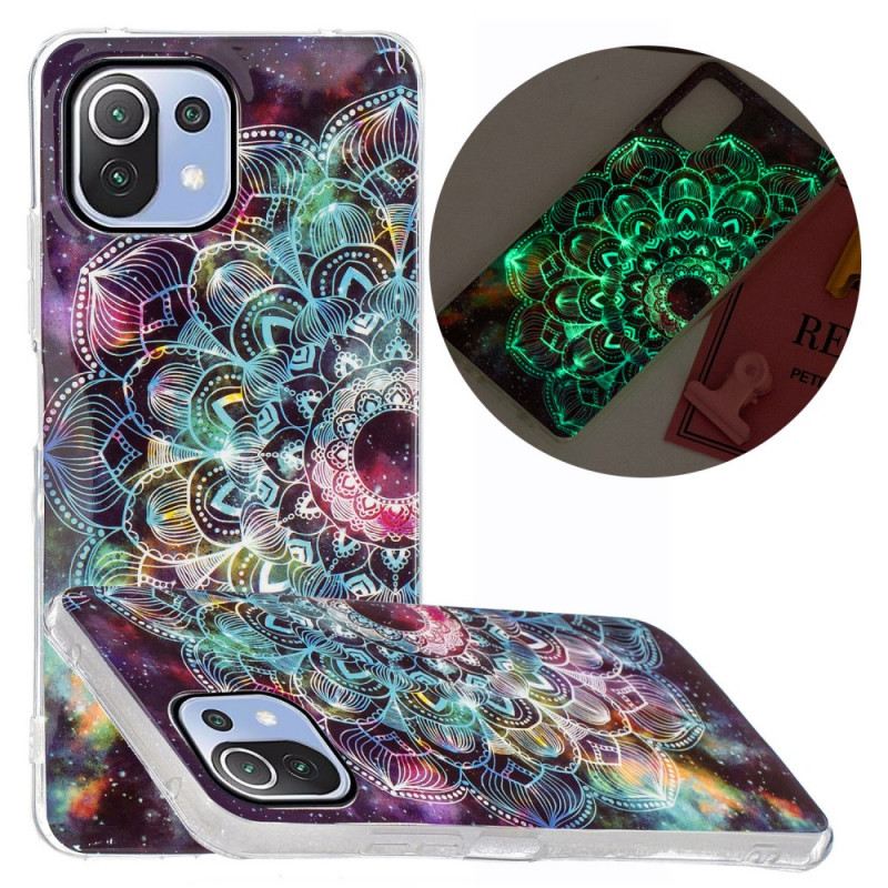 Telefontok Xiaomi Mi 11 Lite 4G / 5G / 5G NE Fluoreszkáló Színes Mandala