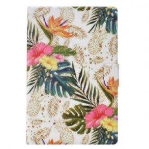 Bőrtok Samsung Galaxy Tab S11 Arany Ananász