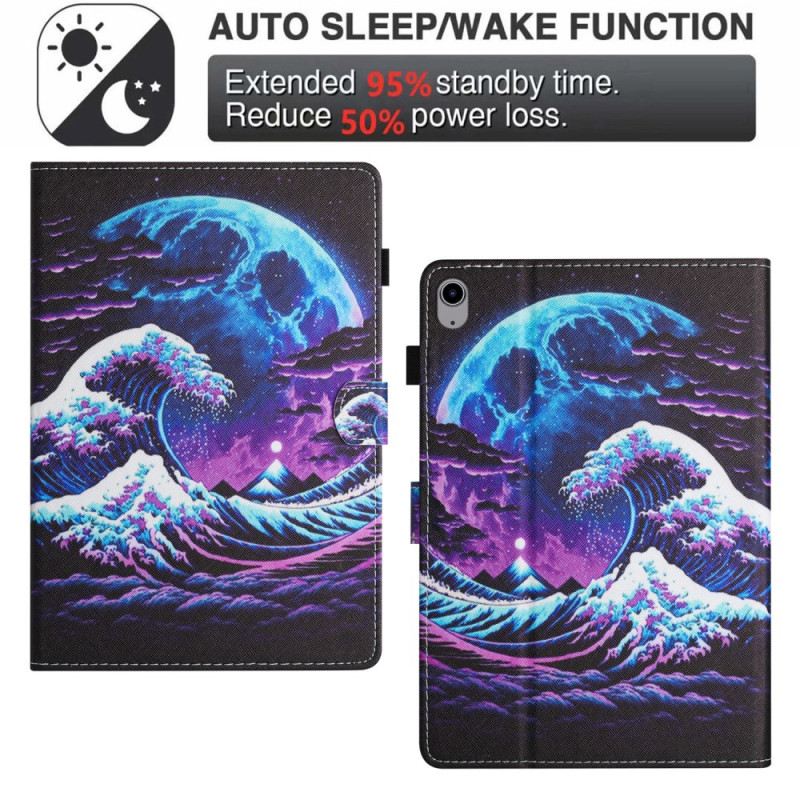 Bőrtok Samsung Galaxy Tab S11 Hullámok