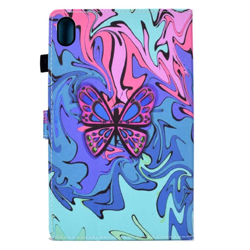 Bőrtok Samsung Galaxy Tab S11 Művészi Pillangó
