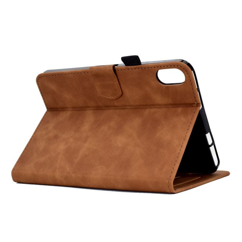 Bőrtok Samsung Galaxy Tab S11 Velúr Virág- És Pillangóhatású