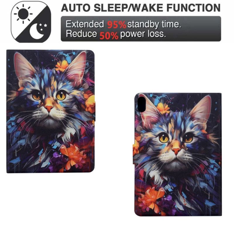 Fliptok Samsung Galaxy Tab S11 Művészi Macska