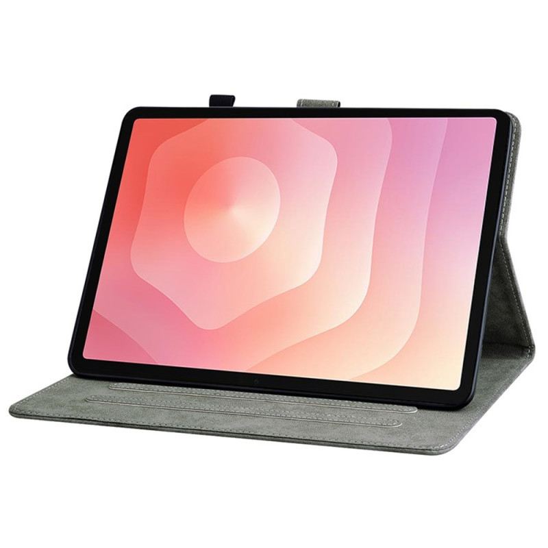 Fliptok Samsung Galaxy Tab S11 Vintage Velúr Hatású