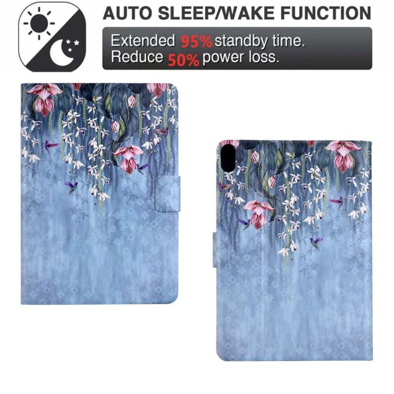 Fliptok Samsung Galaxy Tab S11 Virágos Eső