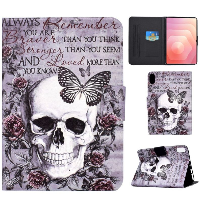 Kinyitható Bőrtok Samsung Galaxy Tab S11 Koponya