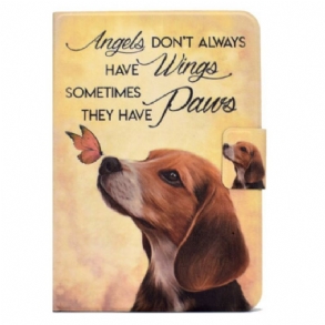 Kinyitható Bőrtok Samsung Galaxy Tab S11 Kutya És Pillangó