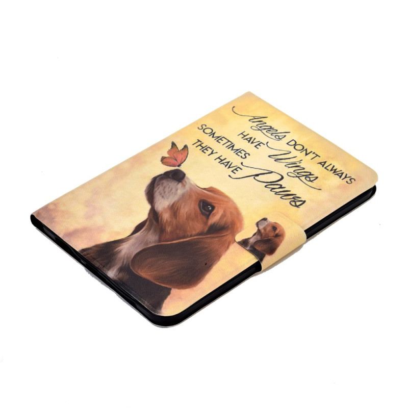 Kinyitható Bőrtok Samsung Galaxy Tab S11 Kutya És Pillangó