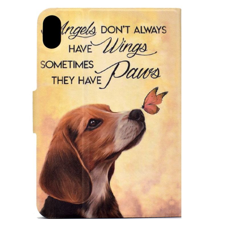 Kinyitható Bőrtok Samsung Galaxy Tab S11 Kutya És Pillangó