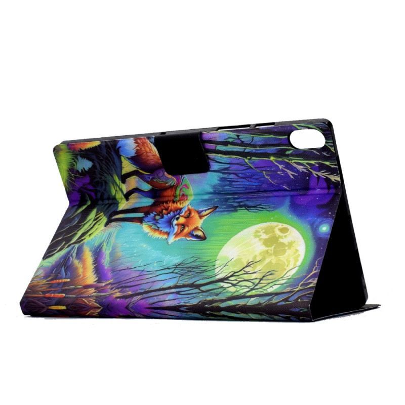 Kinyitható Bőrtok Samsung Galaxy Tab S11 Róka A Holdfényben