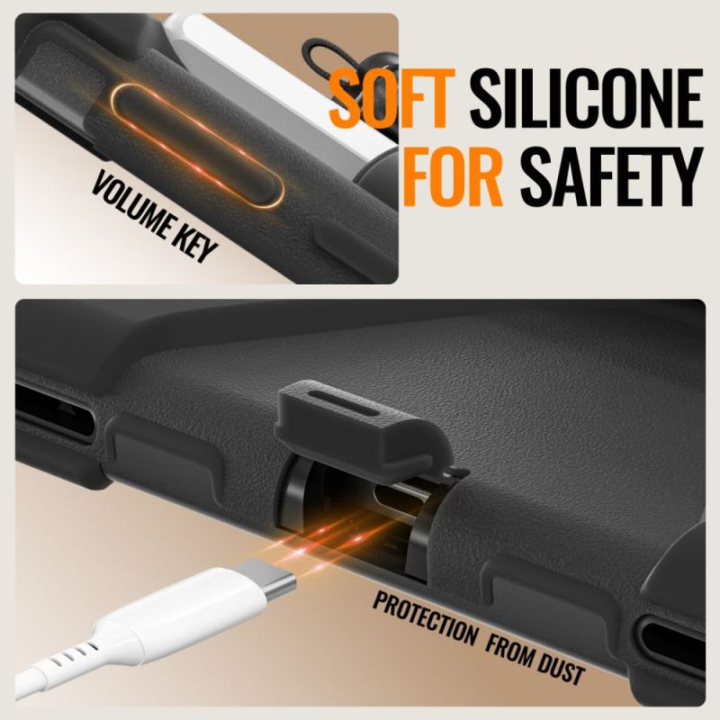 Tok Samsung Galaxy Tab S11 Háromszoros Védelem Gyűrűtartóval