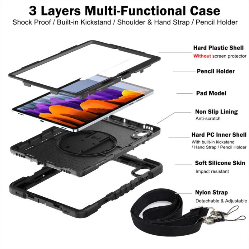 Tok Samsung Galaxy Tab S11 Strapabíró Vállpánttal