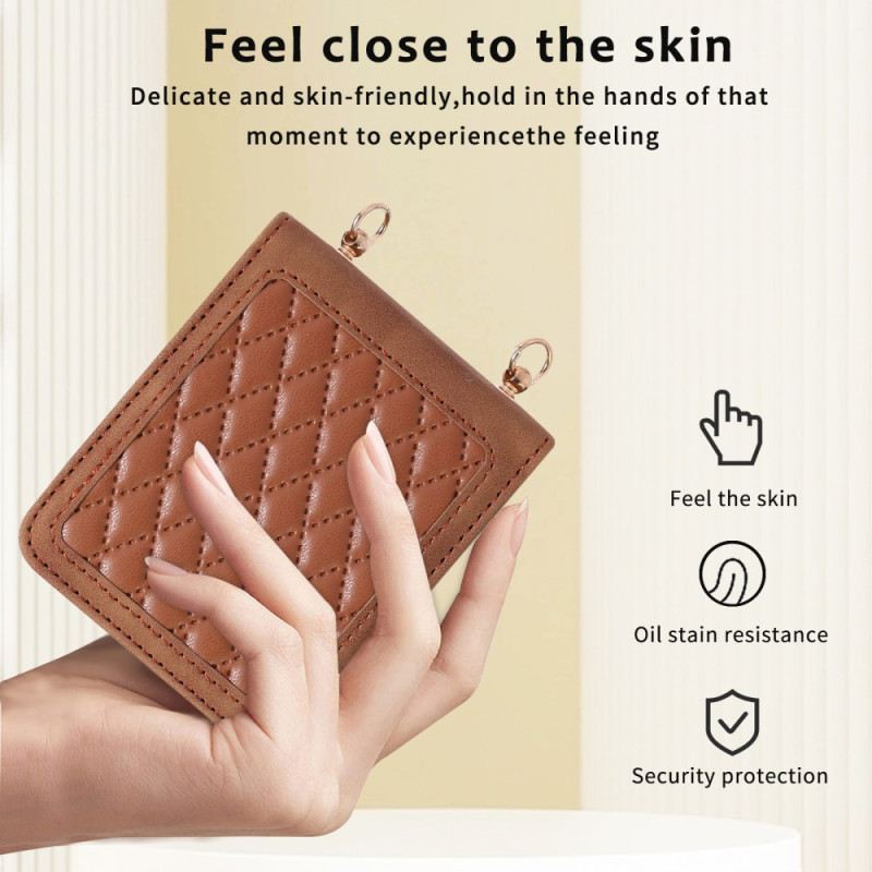 Mobiltelefon Tokok Samsung Galaxy Z Flip 5 Vállpánttal Párnázott