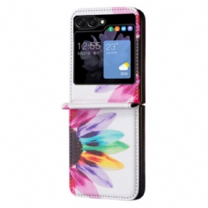 Tok Samsung Galaxy Z Flip 5 Akvarell Virág