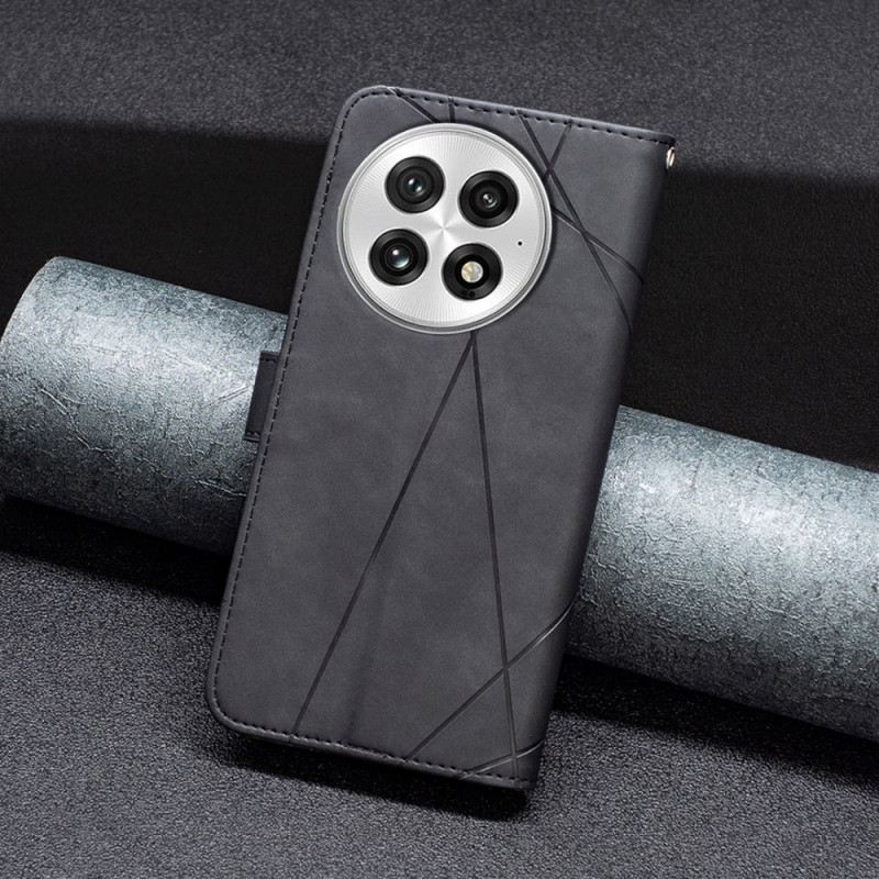 Bőrtok Oneplus 13 Abeel Geometriai Minta