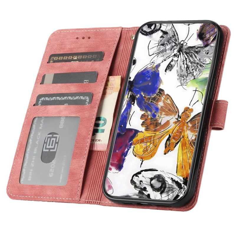 Fliptok Oneplus 13 Pillangó Velúr Hatású