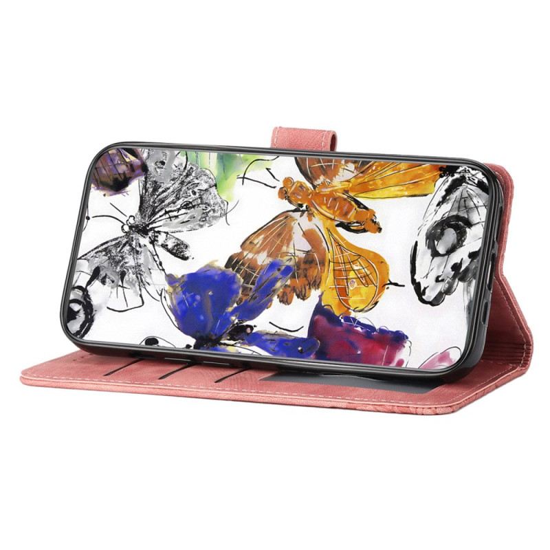 Fliptok Oneplus 13 Pillangó Velúr Hatású