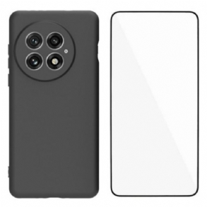 Tok Oneplus 13 2 Az 1-ben Matt Szilikon Edzett Üveg Képernyővédővel