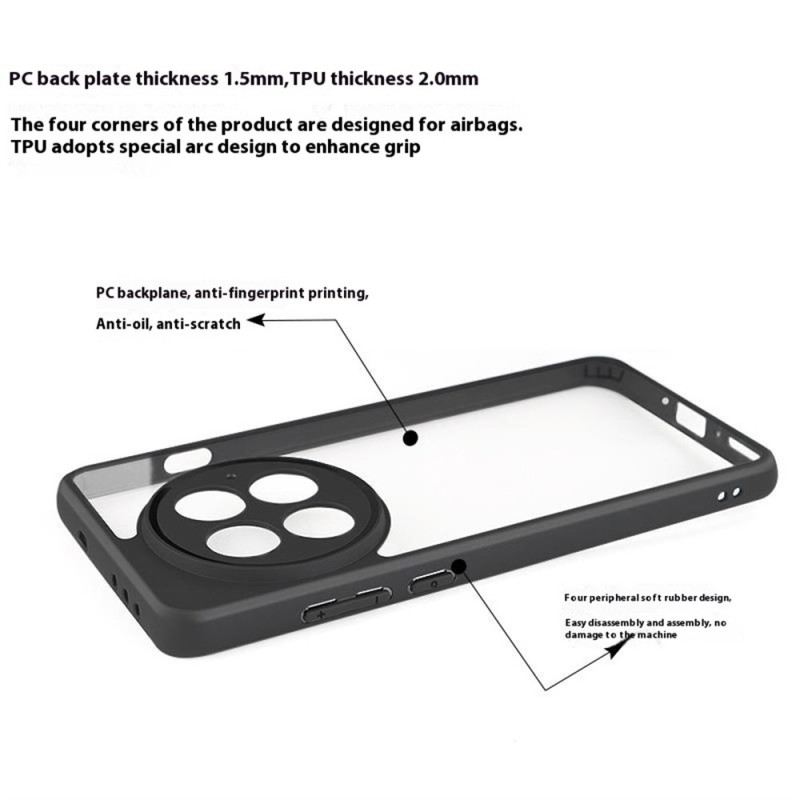 Tok Oneplus 13 Hibrid Fekete Szegély