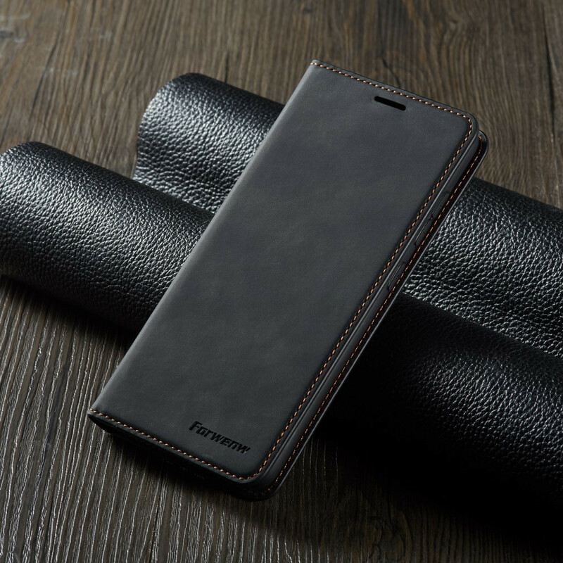 Fliptok Huawei P40 Bőrtok Forwenw Bőrhatás