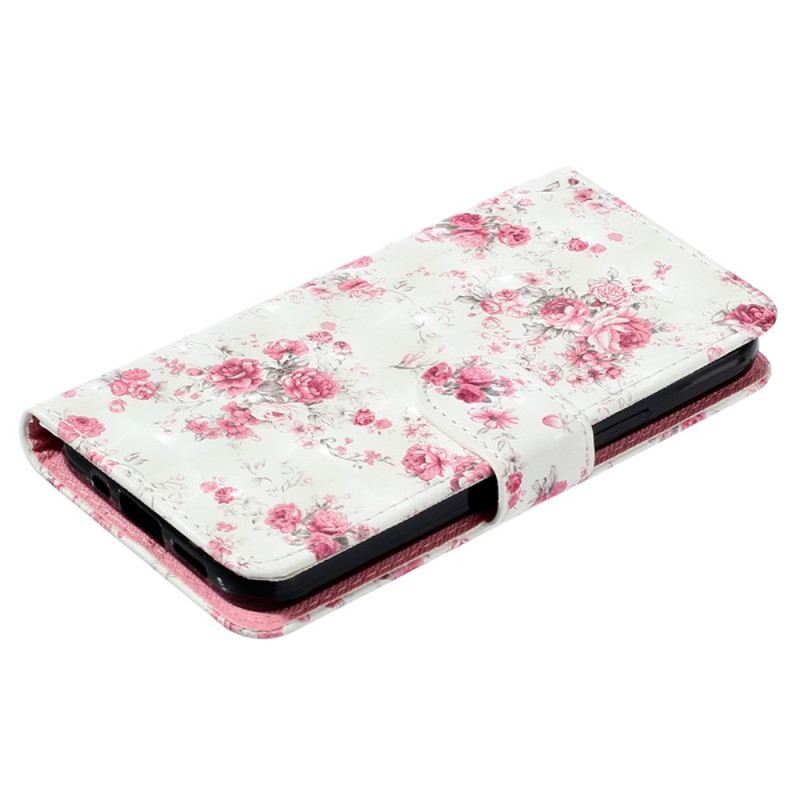 Bőrtok Samsung Galaxy S24 Ultra 5g Lierty Flowers Pánttal