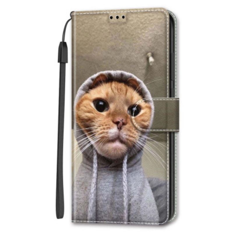 Fliptok Samsung Galaxy S24 Ultra 5g Macska Sárga Pántos Pulóverben