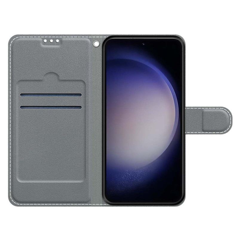 Fliptok Samsung Galaxy S24 Ultra 5g Macska Sárga Pántos Pulóverben