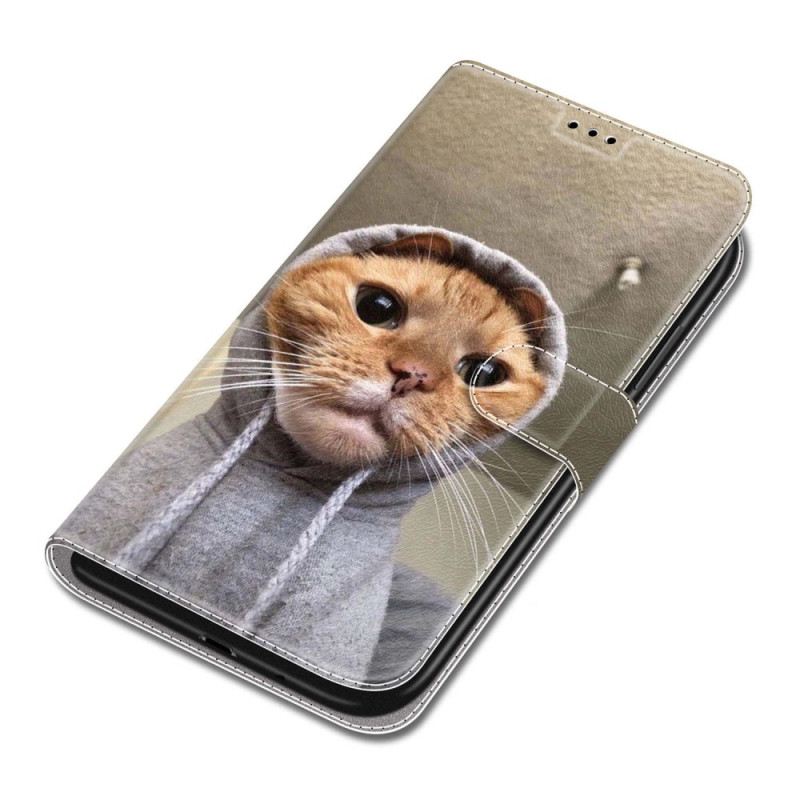 Fliptok Samsung Galaxy S24 Ultra 5g Macska Sárga Pántos Pulóverben
