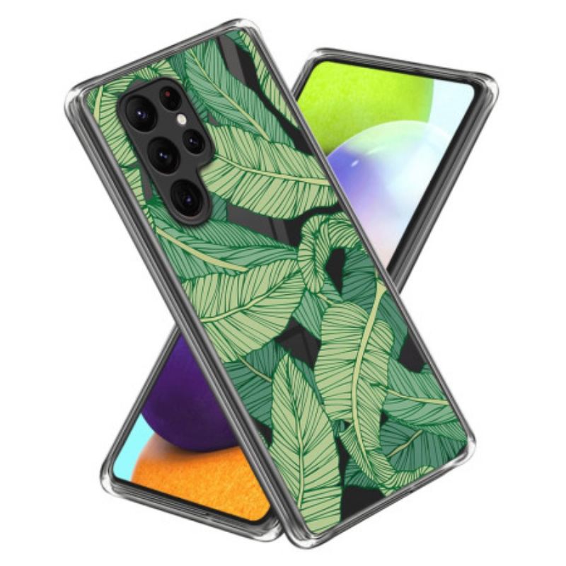 Tok Samsung Galaxy S24 Ultra 5g Zöld Levelek