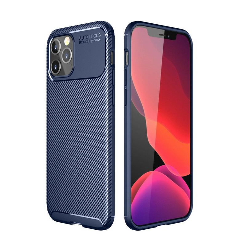 Telefontok iPhone 12 Pro Max Rugalmas Szénszálas Textúra