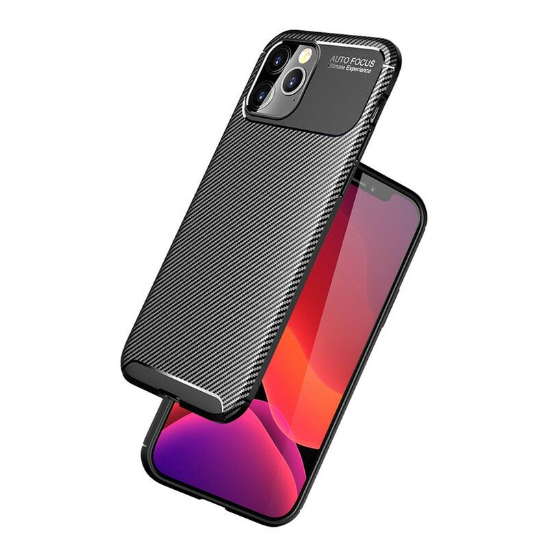 Telefontok iPhone 12 Pro Max Rugalmas Szénszálas Textúra