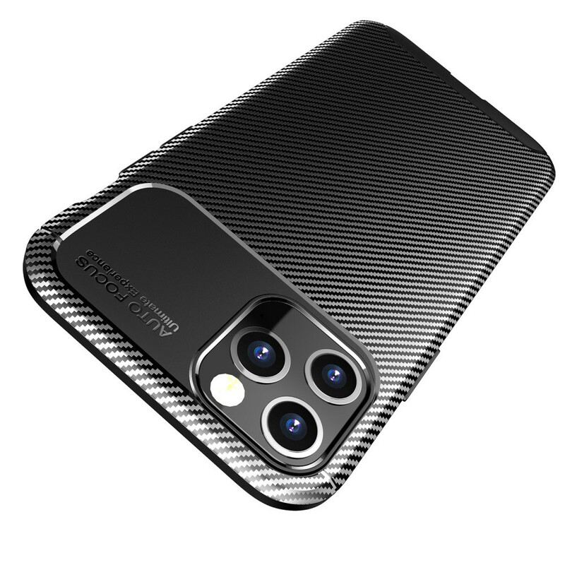 Telefontok iPhone 12 Pro Max Rugalmas Szénszálas Textúra