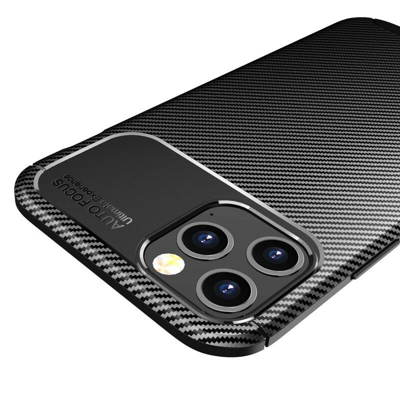 Telefontok iPhone 12 Pro Max Rugalmas Szénszálas Textúra